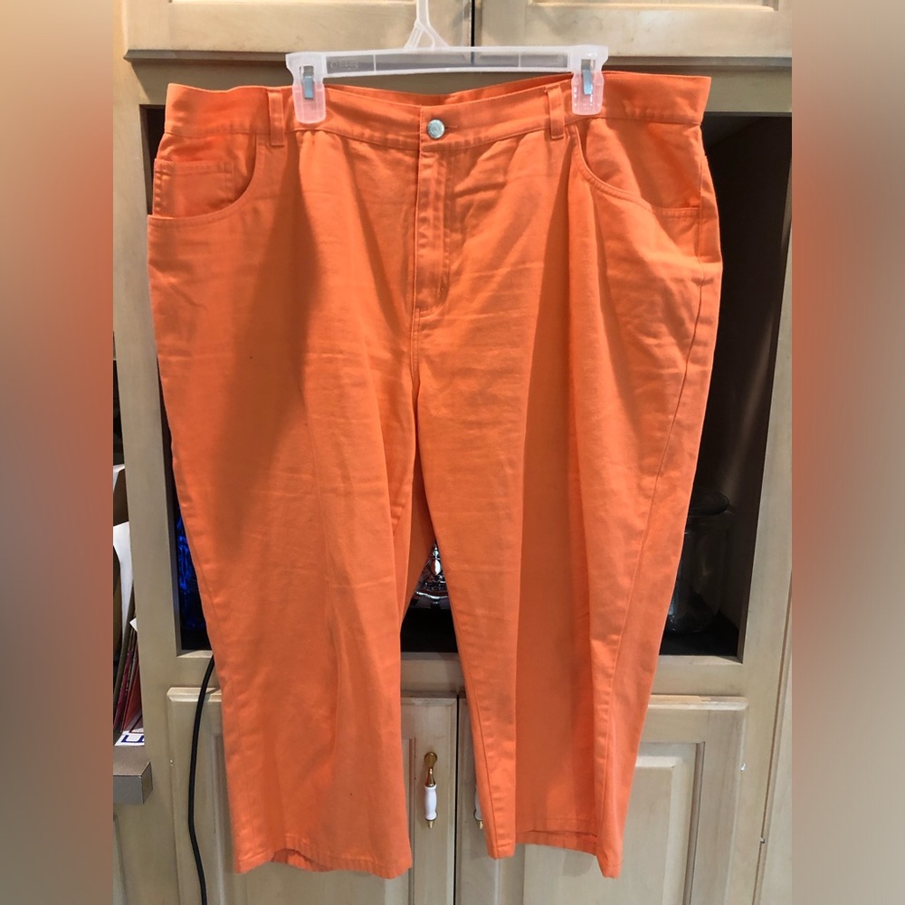 Ralph Lauren Vibrant Orange Crop Jeans Sz. 20W